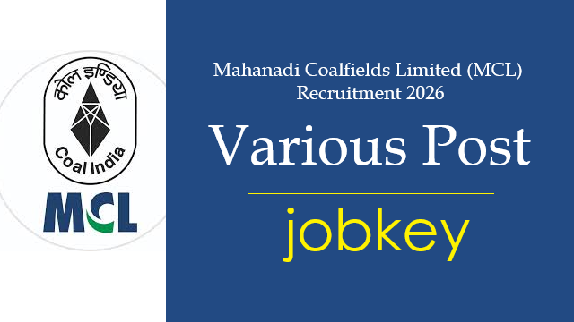 Mahanadi Coalfields Limited Various Post Online Form 2026-jobkey